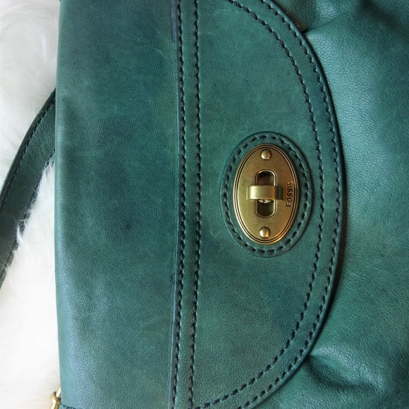 Fossil Bags Fossil Turquoise Green Small Crossbody Bag Poshmark